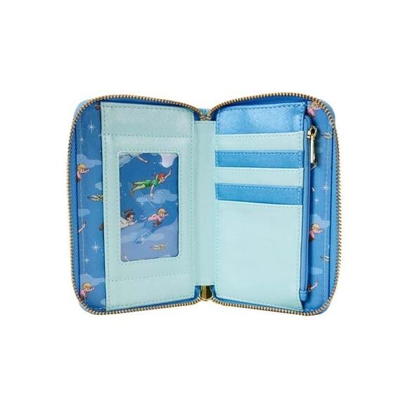 Loungefly Disney Peter Pan You Can Fly Glow in the Dark Wallet - Picture 2 of 3
